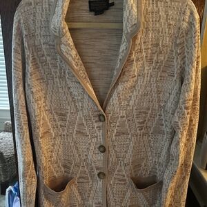 Pendleton Front Button Cardigan Medium Cozy Cottage Core Wooden mills